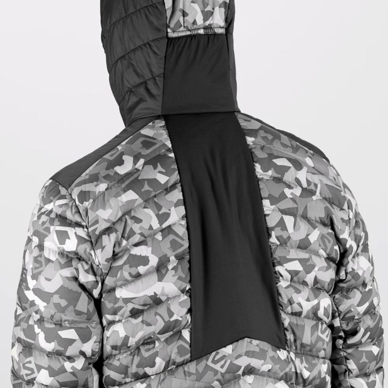 Camo Salomon Essential Xwarm Down Men's Insulated Jackets | PH 35712F